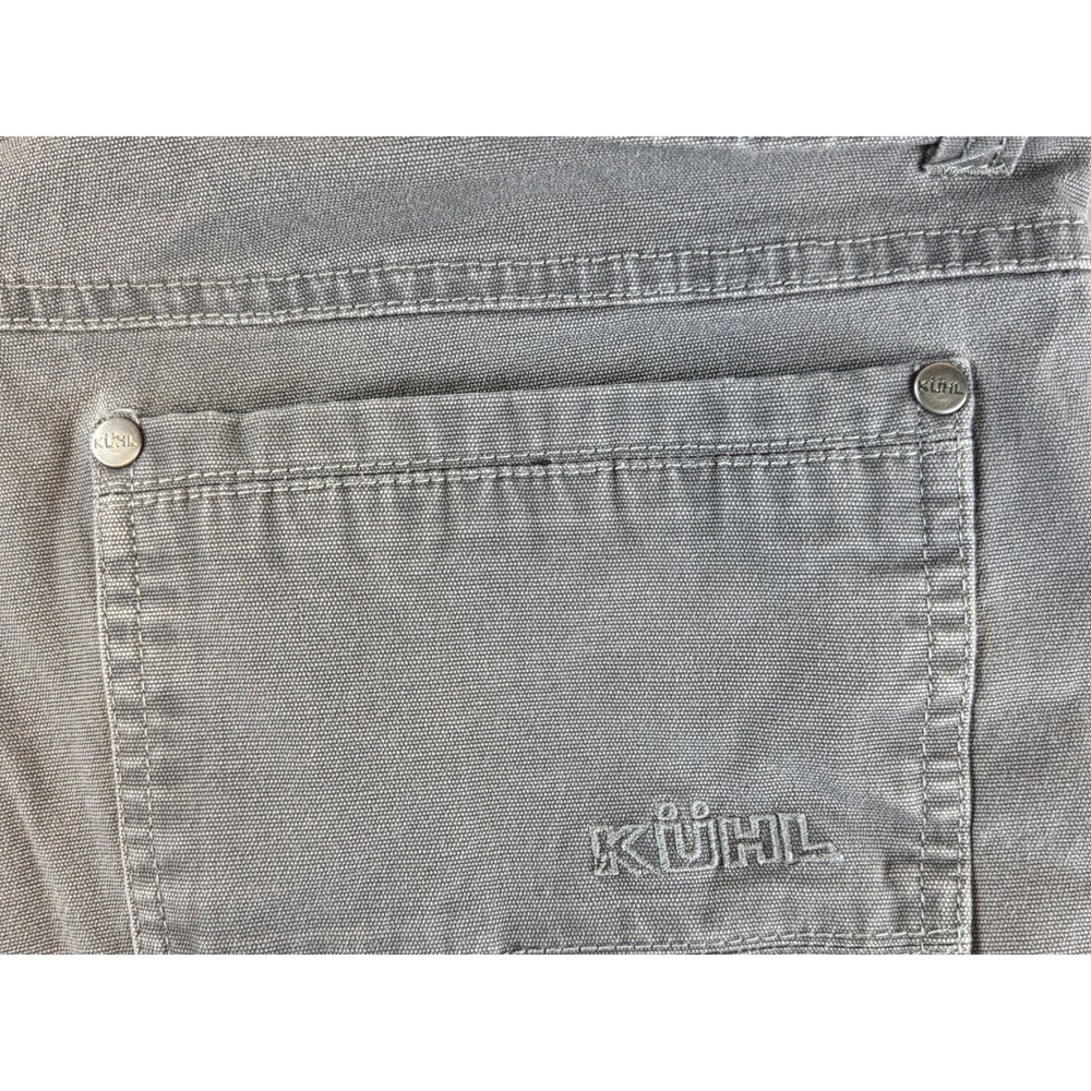 Kuhl Kanvus Jean Men's 34x30 Grey Stretch Canvas Hiking Pants Free Ryde 5114 - Picture 11 of 15